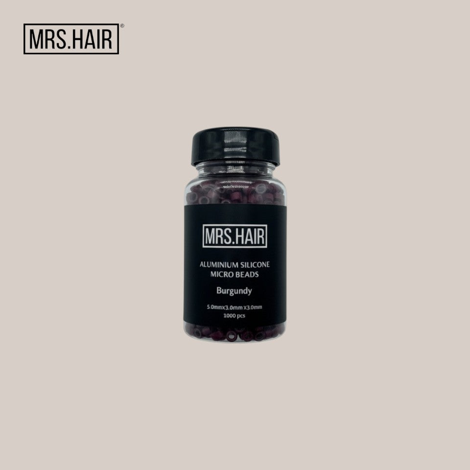 MRS HAIR BEADS BURGUNDY